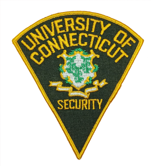School: University of Connecticut Security Police Patch (green/yellow) (CT)