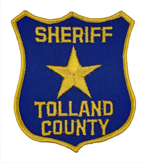 Sheriff: Tolland County Sheriff Department Police Patch (old,shield shape) (CT)