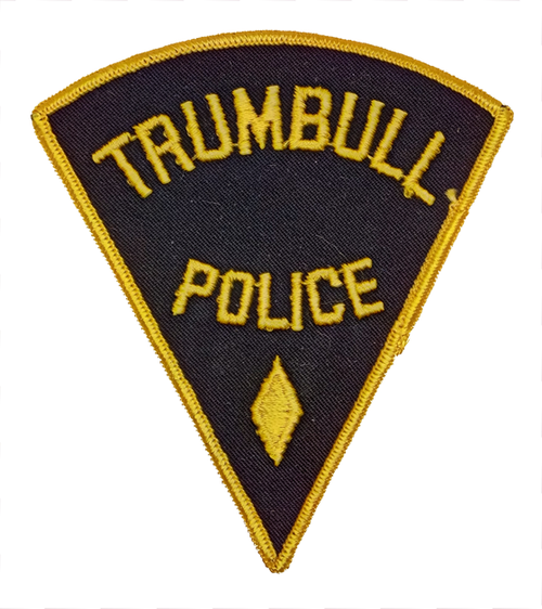 Trumbull Police Patch (black/yellow edge)(CT)