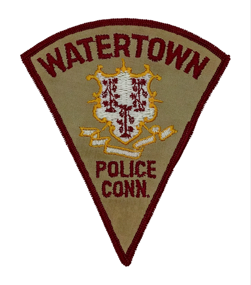 Watertown Police Patch (small, brown) (CT)