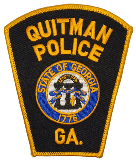 Quitman 1776 Police Patch (gold edge) (GA)