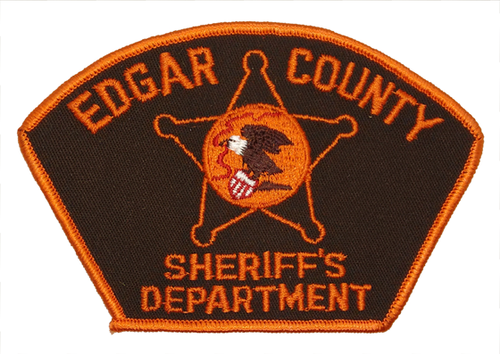 Sheriff: Edgar County Sheriff's Dept. Police Patch (orange/brown) (IL)