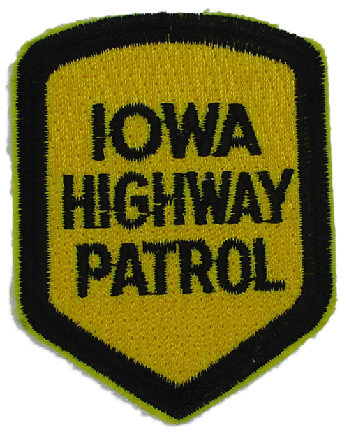 State: Highway Patrol Police Patch (cap size) (IA)