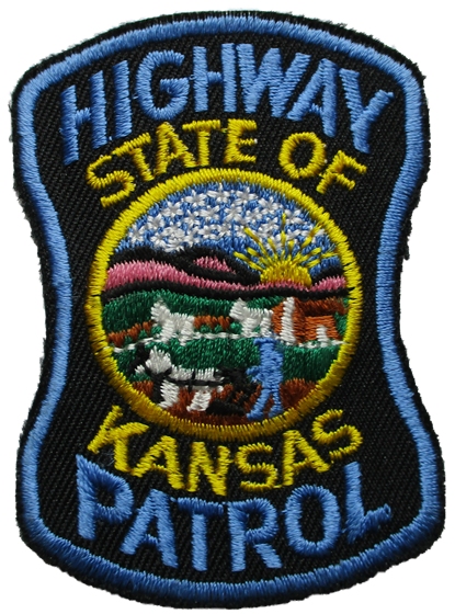 State: Highway Patrol Police Patch (cap size) (KS)