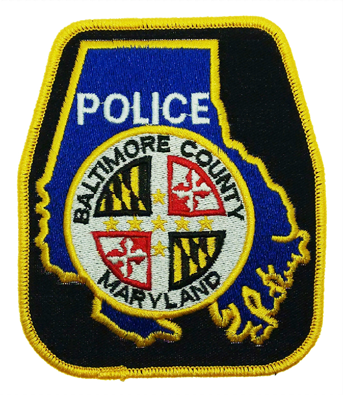 Baltimore Co. Police Patch (black/yellow edge) (MD)