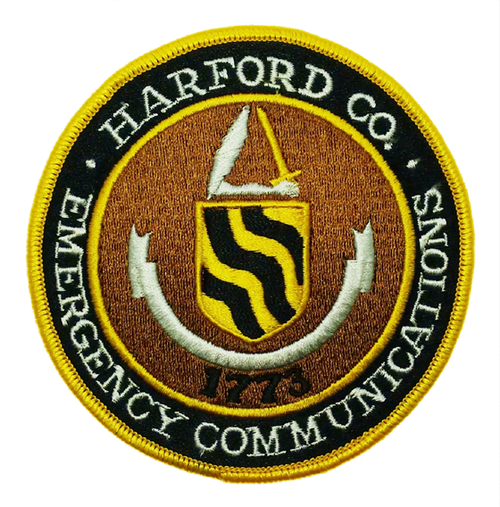 Harford Co. Emergency Communications 1773 Police Patch (MD)