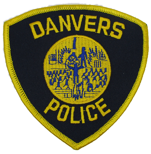 Danvers Police Patch (black/yellow)(MA)