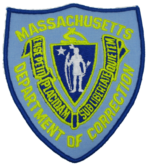 Dept. of Correction Police Patch (light blue twill) (MA)