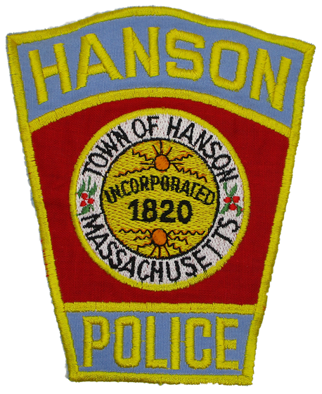 Hanson 1820 Police Patch (light blue/yellow)(MA)