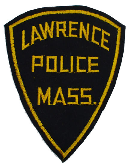 Lawrence Police Patch (felt/gold letters)(MA)