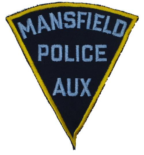 Mansfield Aux. Police Patch (blue twill)(MA)