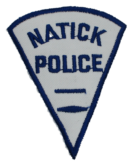 Natick Police Patch (cap/white twill)(MA)