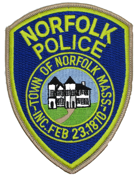 Norfolk Police Patch (tan edge) (MA)