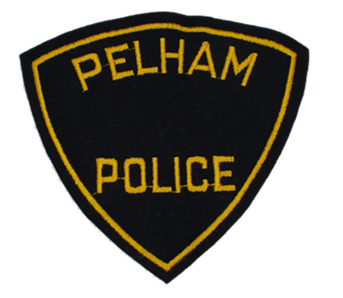 Pelham Police Patch (black felt)(MA)