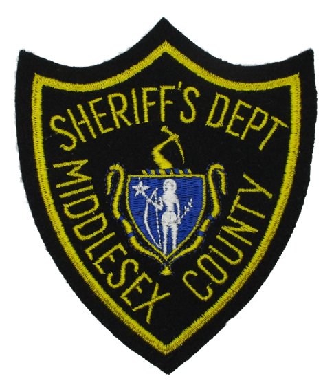 Sheriff: Middlesex Co. Sheriff's Dept. Police Patch (black/felt) (MA)