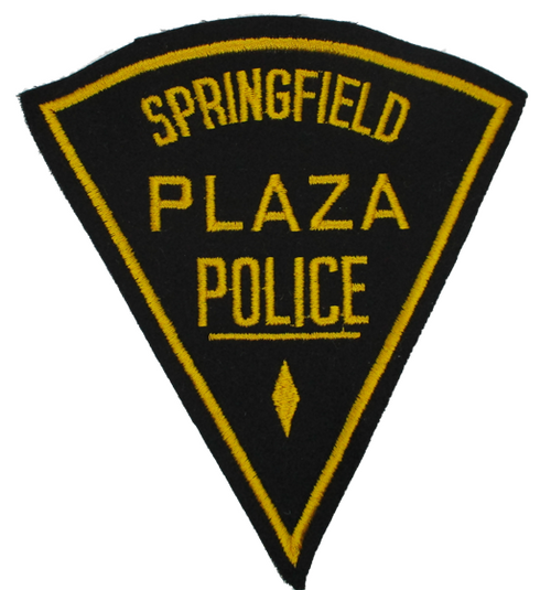 Springfield Plaza Police Patch (black felt)(MA)