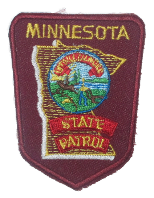 State: State Patrol Police Patch (cap size) (MN)