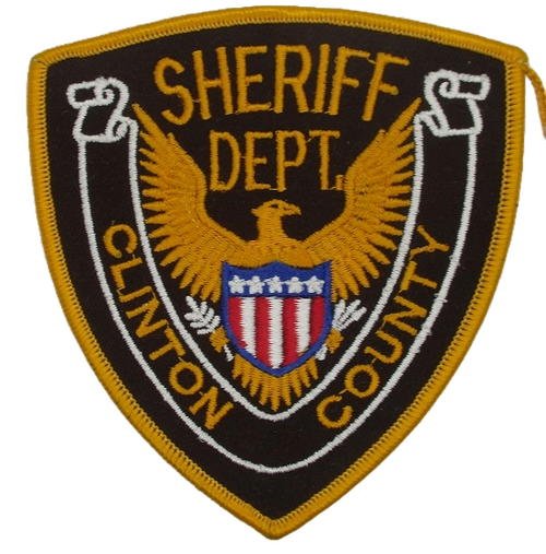 Misc: Clinton Co. Sheriff's Dept. Police Patch (gold edge)
