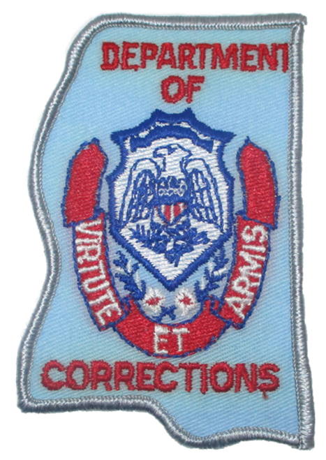 Dept. of Corrections Police Patch (large) (MS)