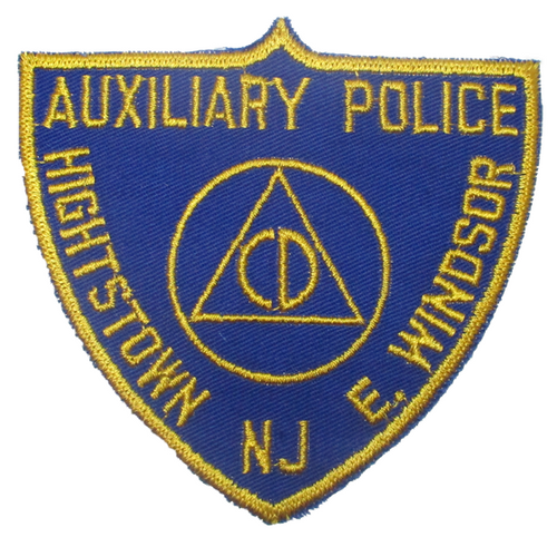 Hightstown Aux. Civil Defense (CD) Police Patch (NJ)
