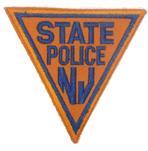 State: State Police Patch (gold/blue, cap size) (NJ)