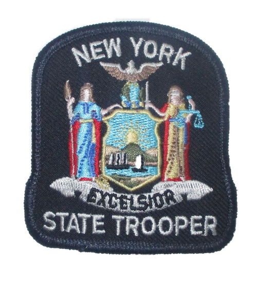 State: State Trooper Police Patch (cap badge) (NY)