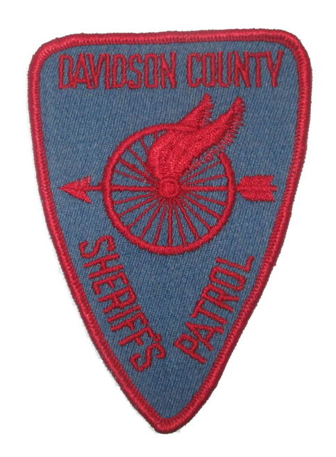 Sheriff: Davidson Co. Sheriff's Patrol Police Patch (denim blue twill/red) (NC)