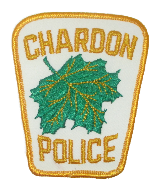 Chardon Police Patch (white/gold) (OH)