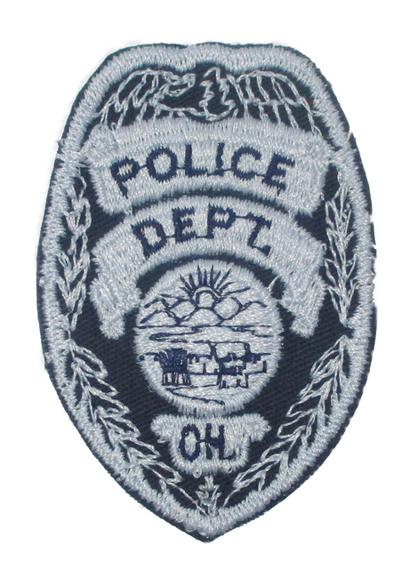 Ohio Police Patch (gray/black, cap size) (OH)