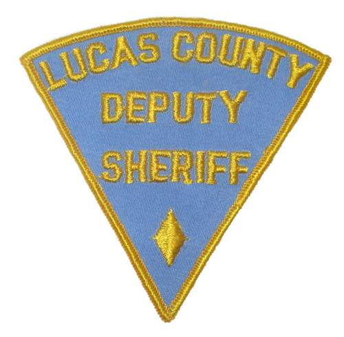 Sheriff: Lucas Co. Deputy Sheriff Police Patch (light blue twill/yellow edge) (OH)