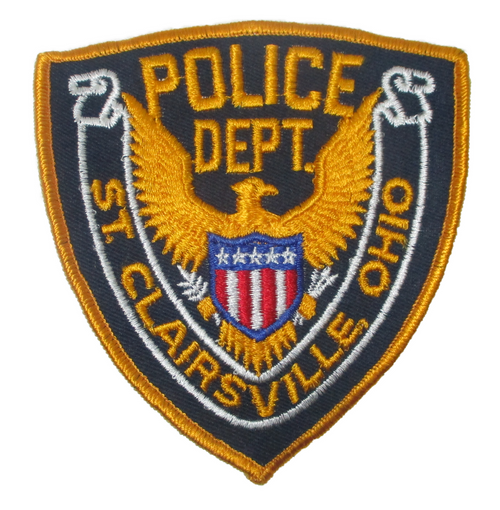 St. Clairsville Police Patch (gold edge) (OH)