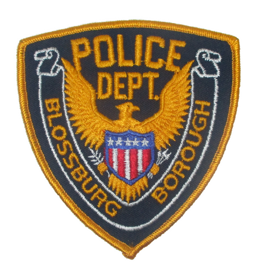 Blossburg Borough Police Patch (gold edge)(PA)