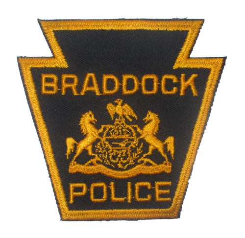 Braddock Police Patch (black/gold, twill) (PA)