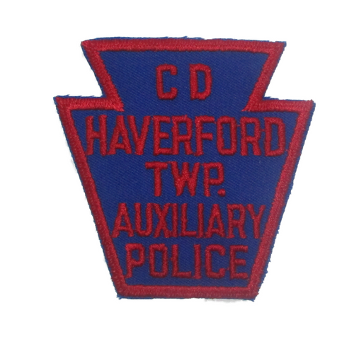 Haverford Twp. Aux. Civil Defense (CD)Police Patch (PA)