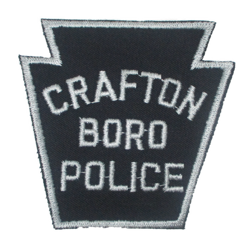 Crafton Boro Police Patch (silver, twill) (PA)