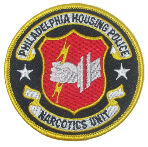Philadelphia Housing Police Narcotics Unit Police Patch (yellow edge) (PA)