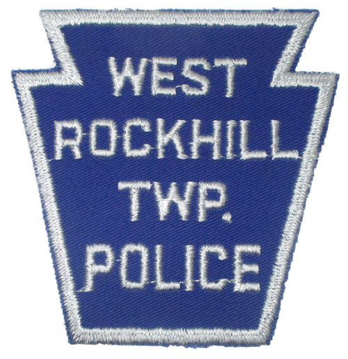 West Rockhill Twp. Police Patch (white cut edge, twill) (PA)