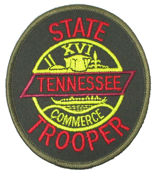 State: State Trooper Police Patch (green) (TN)