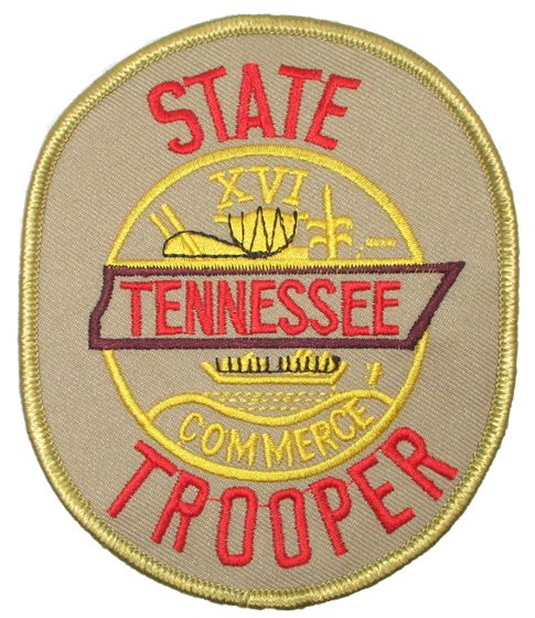 State: State Trooper Police Patch (tan, large) (TN)