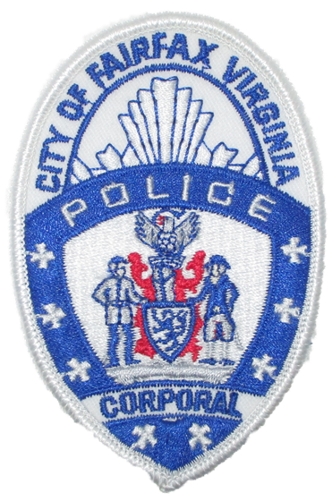 Fairfax City Corporal Police Patch (cap badge) (VA)