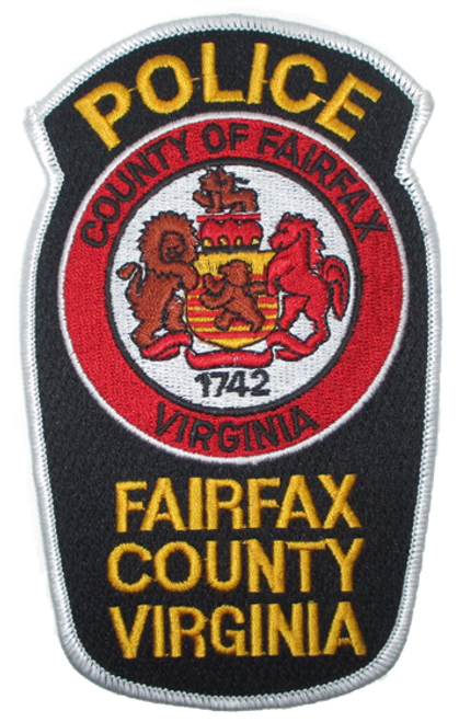Fairfax Co. 1742 Police Patch (white edge) (VA)