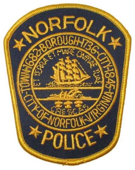 Norfolk Police Patch (black/gold) (VA)