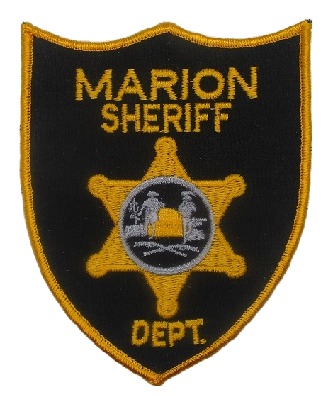 Sheriff: Marion Sheriff's Dept. Police Patch (gold edge) (WV)