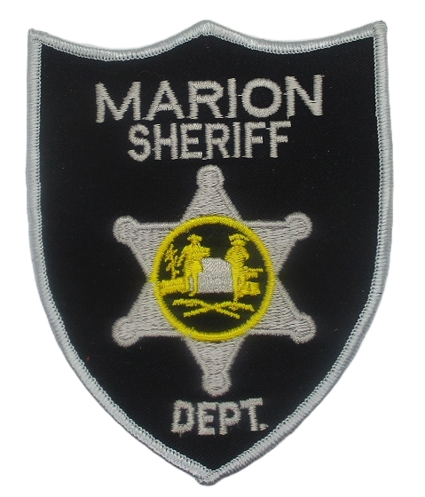 Sheriff: Marion Sheriff's Dept. Police Patch (gray edge) (WV)