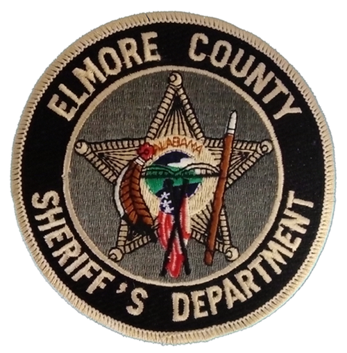 Sheriff: Elmore Co. Sheriff's Dept. Police Patch (gray/black) (AL)