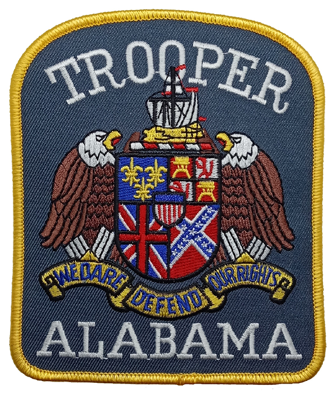 State: Trooper Police Patch (large) (AL)