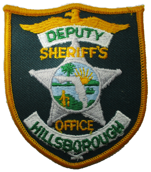 Sheriff: Hillsborough Deputy Sheriff's Office Police Patch (small/gold edge) (FL)