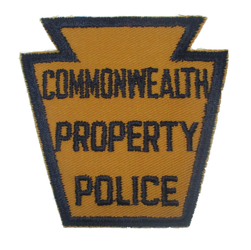 Commonwealth Property Police Patch (golden yellow/black) (PA)
