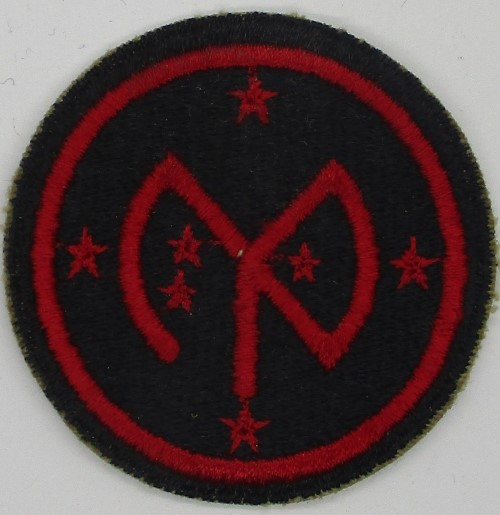 27th Div. (red on blk)(cut edge) 4-8w