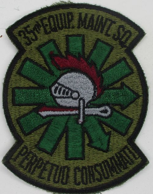 35th Equip. Maint. Sqd. (cut edge) 80-143 K